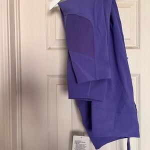 Purple lululemon Cargo SHR hiking tight 25"